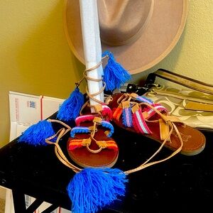 Brash colorful sandals size 10